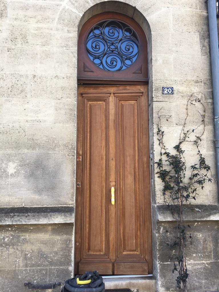 rénovation porte entrée ancienne Bordeaux Rénoporte