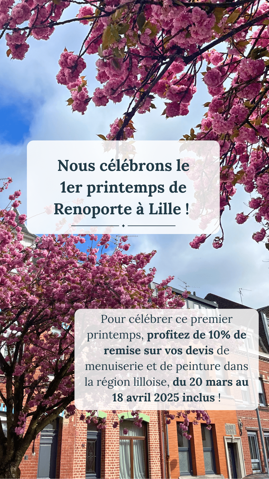 Renoporte rénovez votre porte d'entrée en bois - 1er printemps de Lille : offre spéciale de -10% sur vos devis