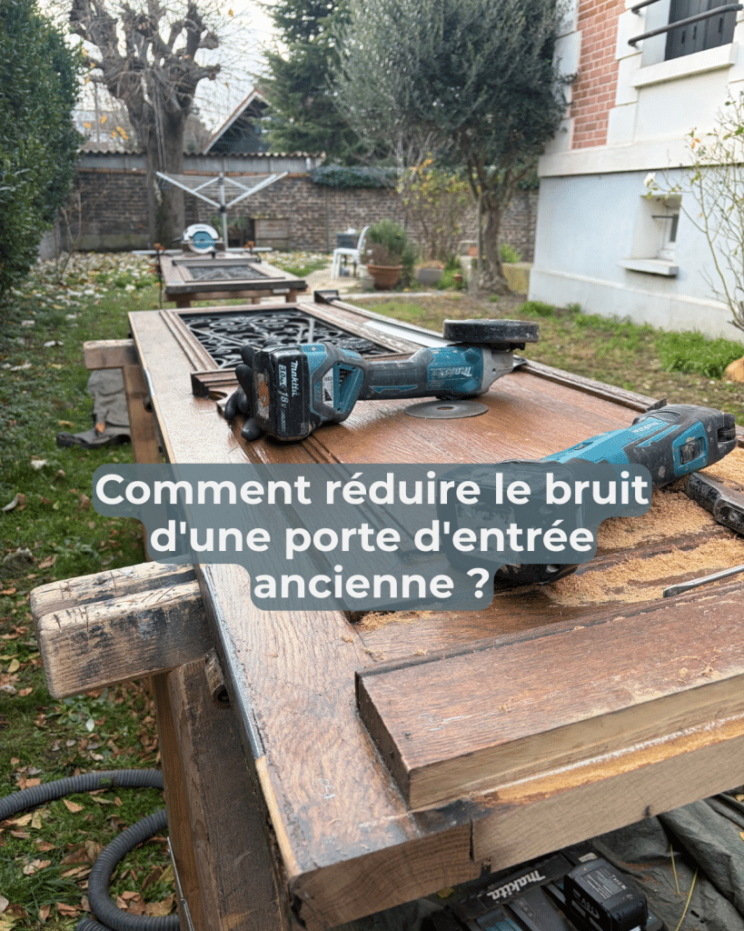 Comment réduire le bruit d&rsquo;une porte d&rsquo;entrée ancienne ?