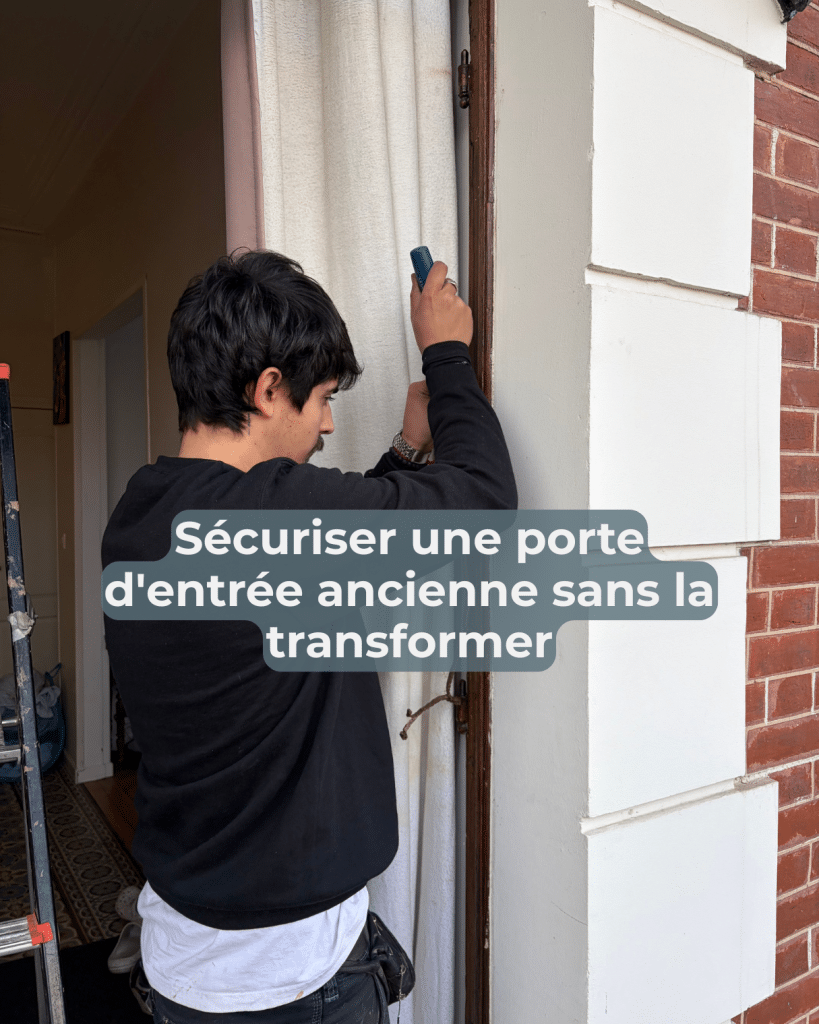 Sécuriser une porte d&rsquo;entrée ancienne sans la transformer